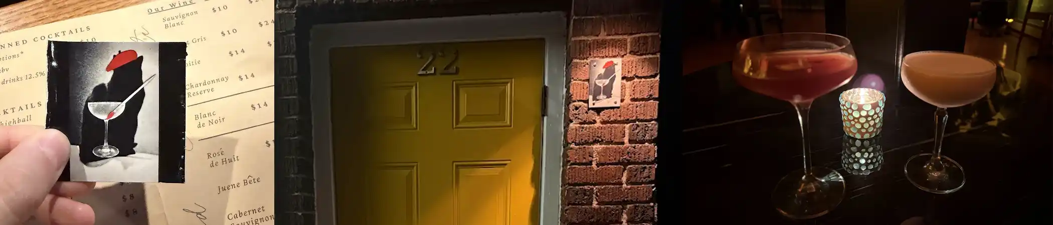 The cat sign and cocktails at 22 Race After Hours - Jim Thorpe, PA