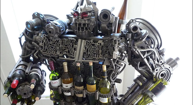 The Transformers Wine Rack