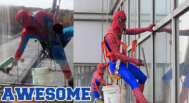 spiderman-window-washers