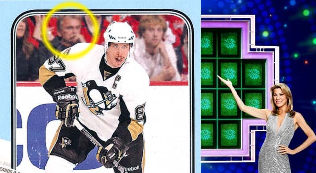 Pat Sajak Is On A Sidney Crosby Hockey Card