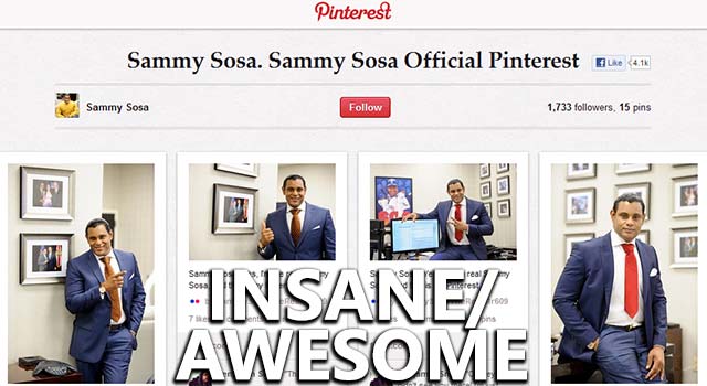 Former NFL Player Mocks Sammy Sosa's Pinterest