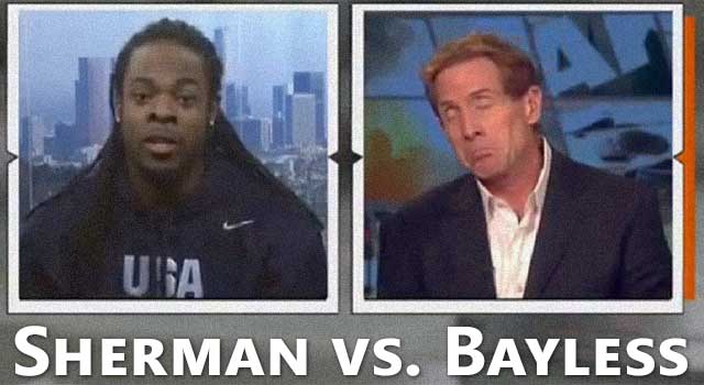 Richard Sherman vs. Skip Bayless on ESPN