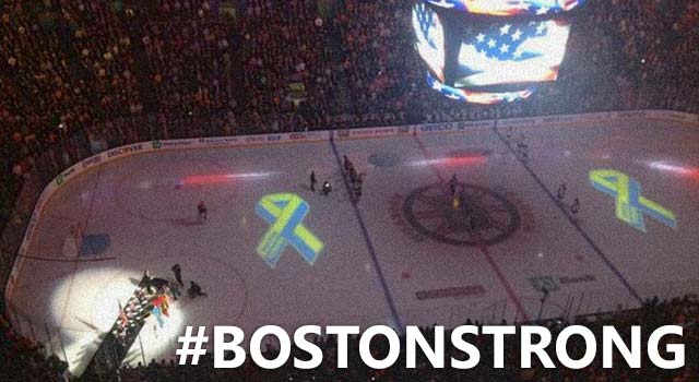 Boston Bruins Crowd Sings The National Anthem