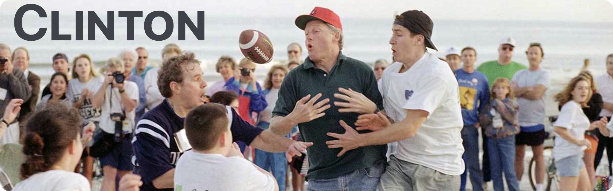 US Presidents Playing Football - Bill Clinton