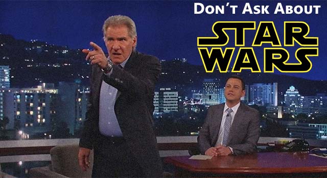 Harrison Ford Gets "Angry" At Star Wars Questions