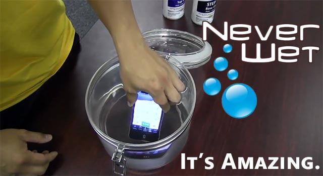 NeverWet Is Amazing: Check Out The Demo, It's Liquidproof