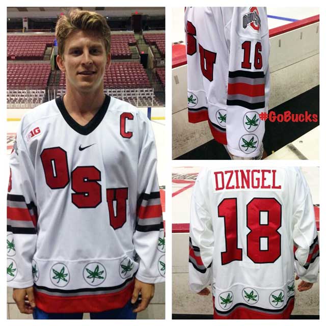Ohio State Marijuana Themed Hockey Jersey