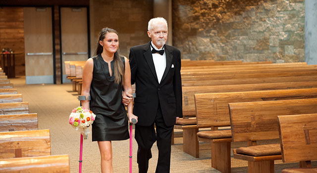 Dad With Terminal Cancer Walks Two Daughters Down The Aisle
