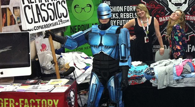 One Girl + A Bunch Of Cardboard = A Perfect Robocop Costume