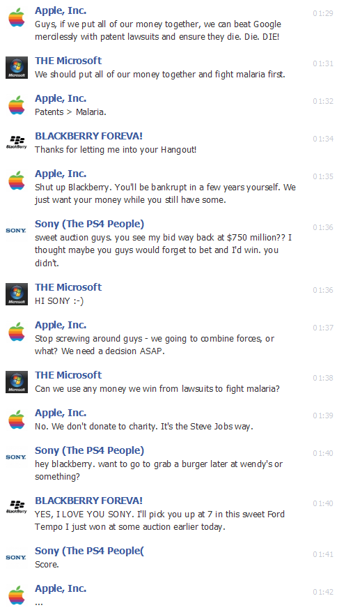 Facebook Chat Patents - Sony, Microsoft, Apple, and Blackberry